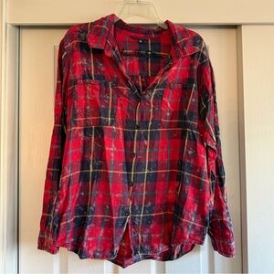 Women’s Flannel Shirt - Vanilla Star